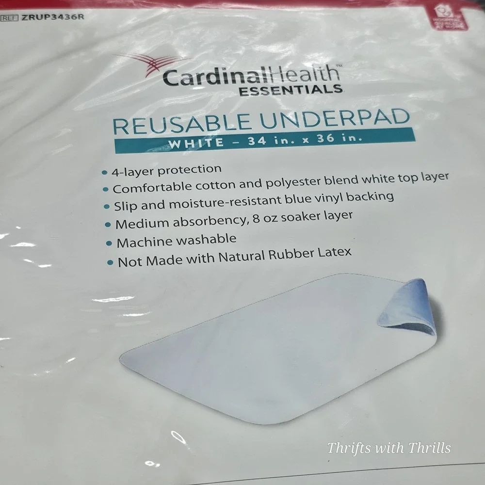 Cardinal Health - Reusable Bed Underpad - Blue - 34